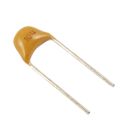 Capacitor cerámico marcado 104 de referencia